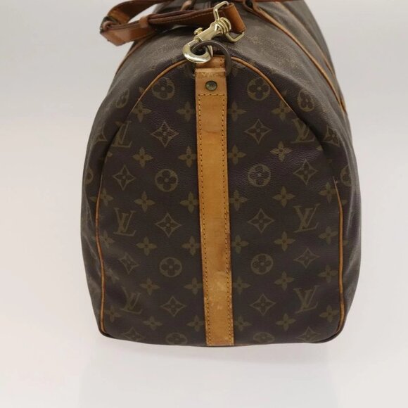 LOUIS VUITTON Monogram Keepall Bandouliere 50 Boston Bag M41416 LV Auth 134710 - Picture 4 of 16